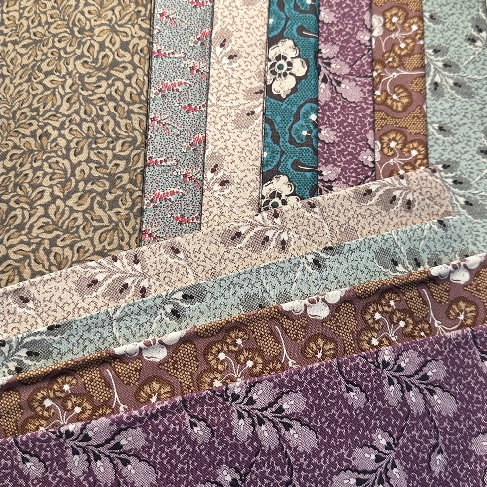 Floral Patterned Fabric Bundle.  100% Cotton